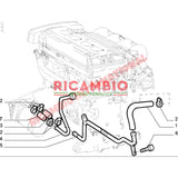 Water Hose - Fiat Barchetta,Coupe,Punto - Heating and Cooling