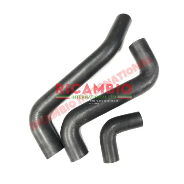 Water Hose Kit (3 piece) & Stainless Steel Hose Clips - Fiat 130 - Heating & Cooling