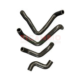 Water Hose Kit (4 piece) - Fiat X19 - BLACK SILICONE - Service Items
