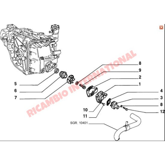 Water Pump Seal - Fiat 126 - Heating & Cooling