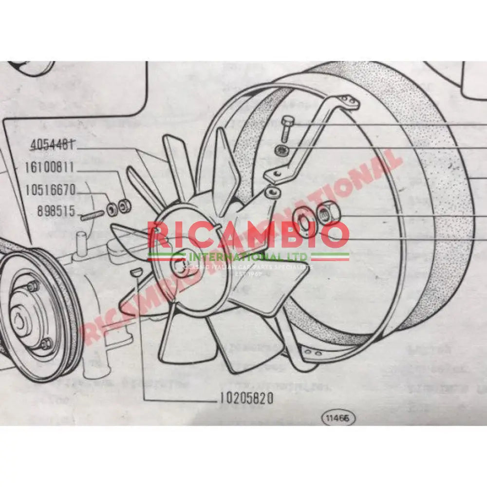 Water Pump Woodruff Key - Classic Fiat 600 850 900 - Heating & Cooling
