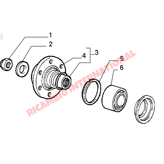 Wheel Bearing Locking Clip - Fiat Uno Turbo Lancia Delta Integrale - Steering - Shaft and Suspension Parts
