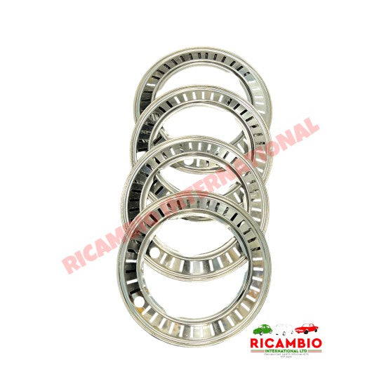 Wheel Trim Kit - Classic Fiat 500 - Hub Caps