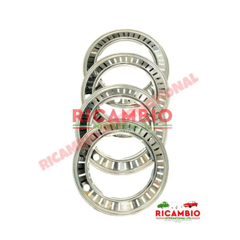 Wheel Trim Kit - Classic Fiat 500 - Hub Caps