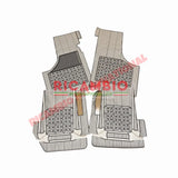 White Rubber Mat Set (Best Quality) (4 piece) - Classic Fiat 500 - Rubber Mats