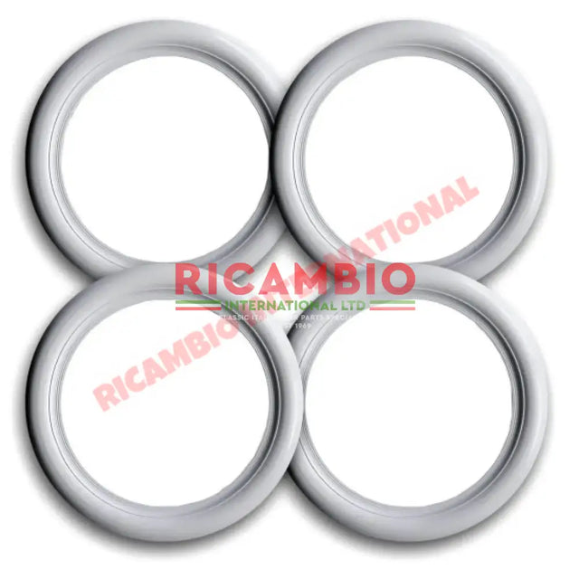 White Wall Tyre Trim Kit (12 INCH) - Classic Fiat 500 126 600 - Wheels - Tyres and Tubes