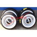 White Wall Tyre Trim Kit (12 INCH) - Classic Fiat 500 126 600 - Wheels - Tyres and Tubes