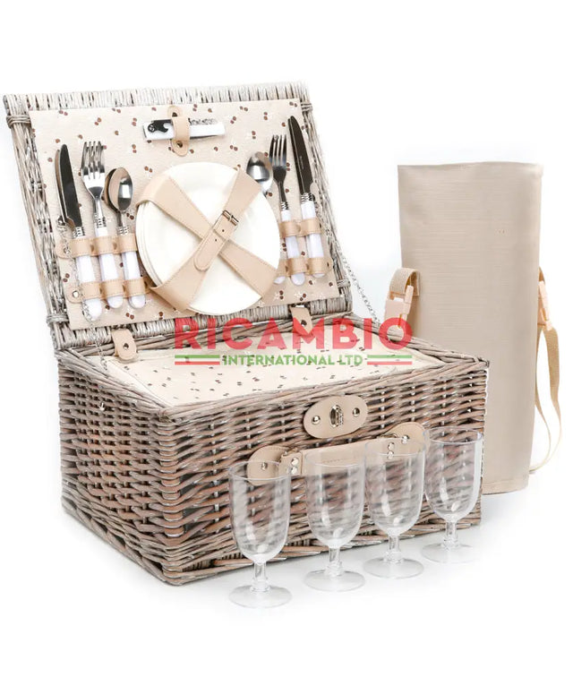 Wicker Picnic Hamper 4 Person - Classic Fiat 500,600 - Exterior Parts and Trim