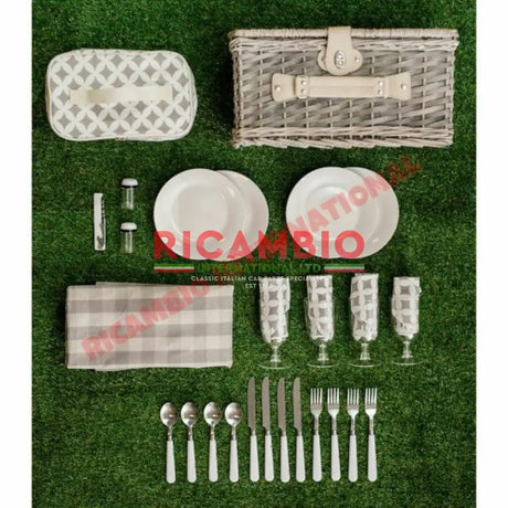 Wicker Picnic Hamper 4 Person - Classic Fiat 500 - Exterior Parts and Trim