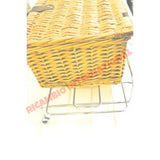 Wicker Picnic Hamper & Chrome Luggage Rack Kit - Classic Fiat 500 - Classic Fiat 500 Parts & Spares