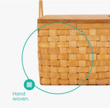 Wicker Picnic Hamper Woven/Wood - Classic Fiat 500,600,Bianchina