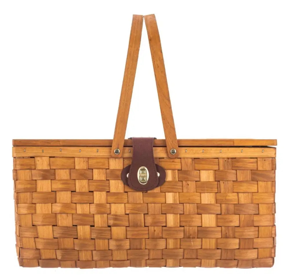 Wicker Picnic Hamper Woven/Wood - Classic Fiat 500,600,Bianchina