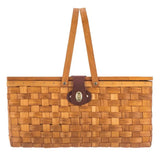 Wicker Picnic Hamper Woven/Wood - Classic Fiat 500,600,Bianchina