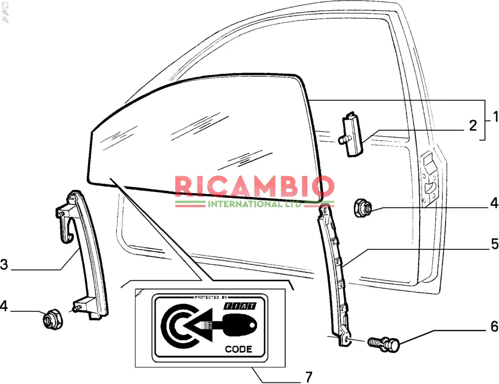 Window Guide - Fiat Punto MK & GT Multipla