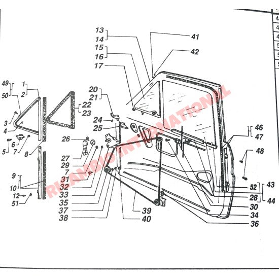 Window Guide Kit - Fiat 126 - Windows & Seals