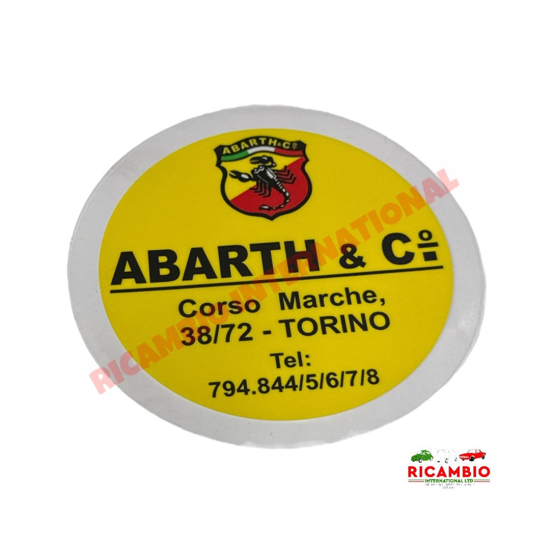 Window Sticker Abarth Torino - Abarth