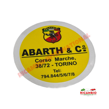 Window Sticker Abarth Torino - Abarth