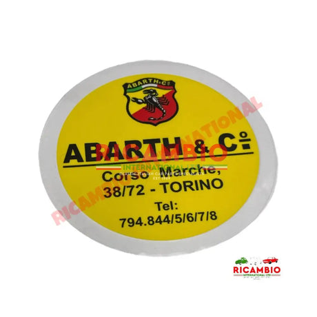 Window Sticker Abarth Torino - Abarth