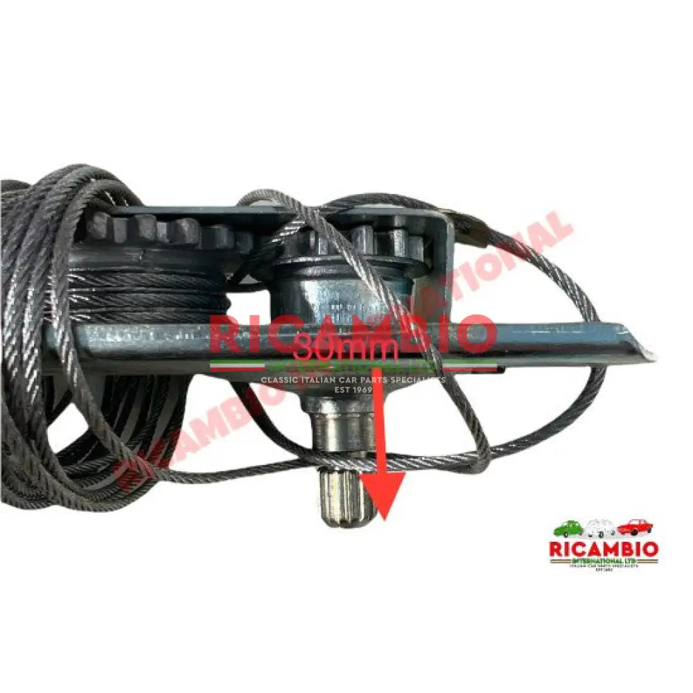 Window Winder Regulator (30mm) - Autobianchi Bianchina all models - Handles - Locks and Catches