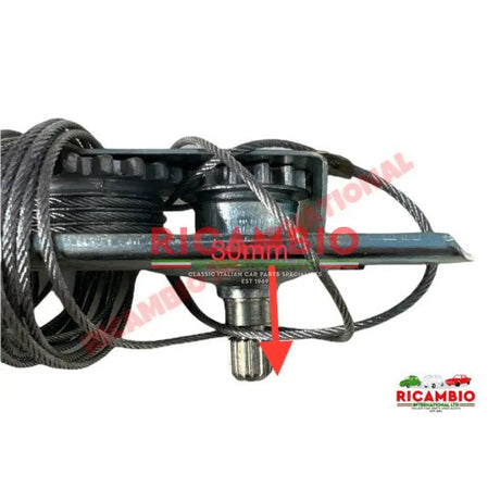 Window Winder Regulator (30mm) - Autobianchi Bianchina all models - Handles - Locks and Catches