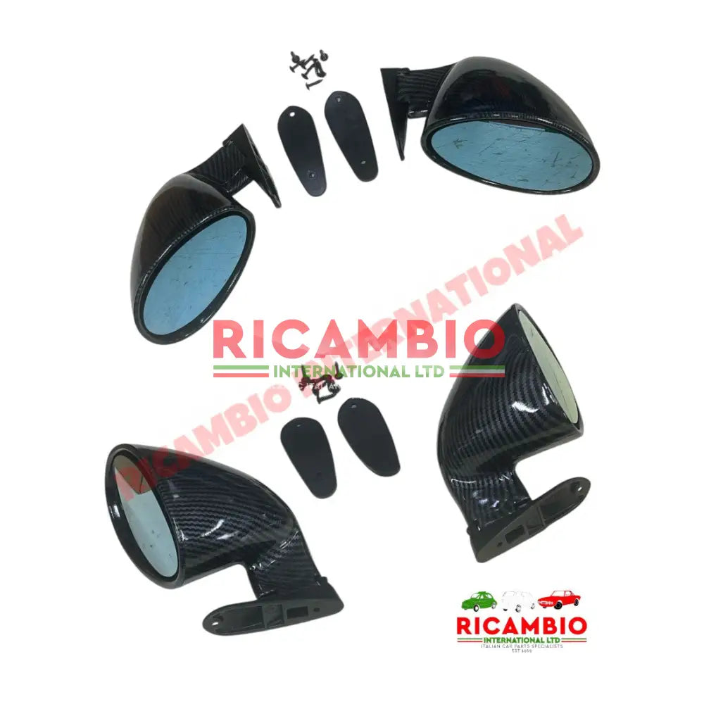 Wing Mirror Kit ’California Style’ CARBON Finish - Fiat,Lancia,Alfa Romeo,Ferrari plus many more