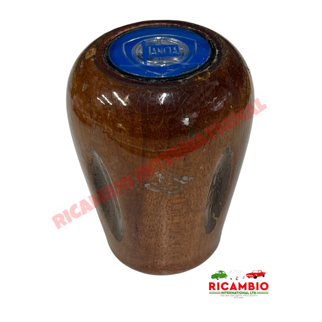 Wooden Gear Knob LANCIA - Classic Fiat Lancia - Badges & Emblems