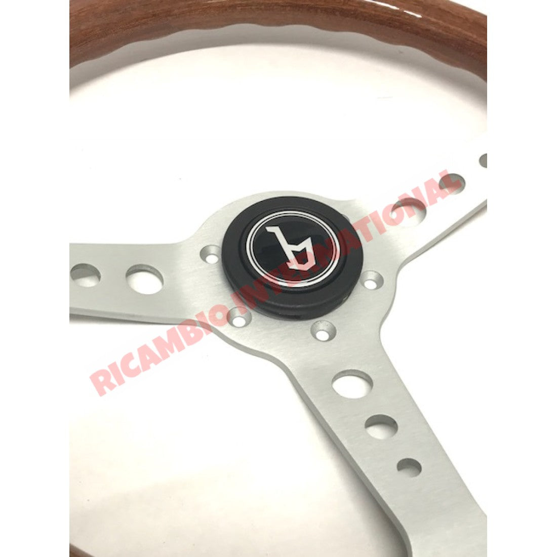 Wooden Steering Wheel Kit (350mm Diameter) - Classic Fiat 500,600,850,124,127,128,131 Lancia Fulvia plus various others