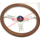 Wooden Steering Wheel Kit (350mm Diameter) - Classic Fiat 500,600,850,124,127,128,131 Lancia Fulvia plus various others