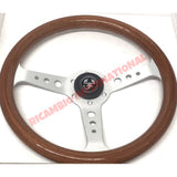 Wooden Steering Wheel Kit (350mm Diameter) - Classic Fiat 500,600,850,124,127,128,131 Lancia Fulvia plus various others