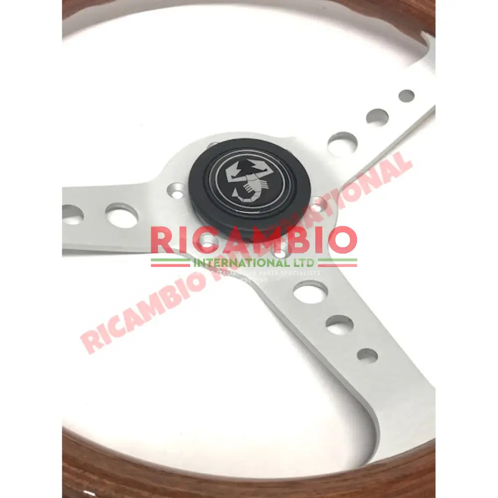 Wooden Steering Wheel Kit (350mm Diameter) - Classic Fiat 500,600,850,124,127,128,131 Lancia Fulvia plus various others