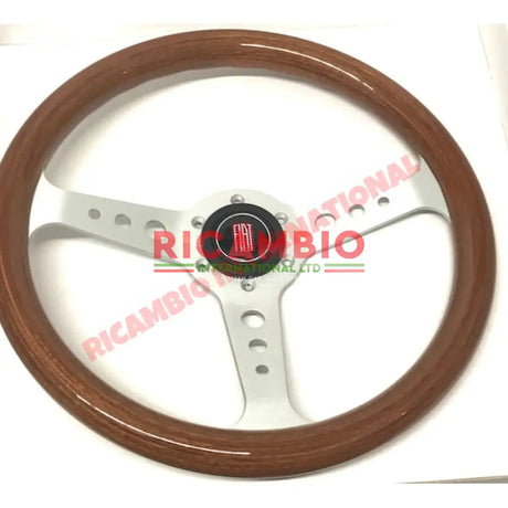 Wooden Steering Wheel Kit (350mm Diameter) - Classic Fiat 500,600,850,124,127,128,131 Lancia Fulvia plus various others