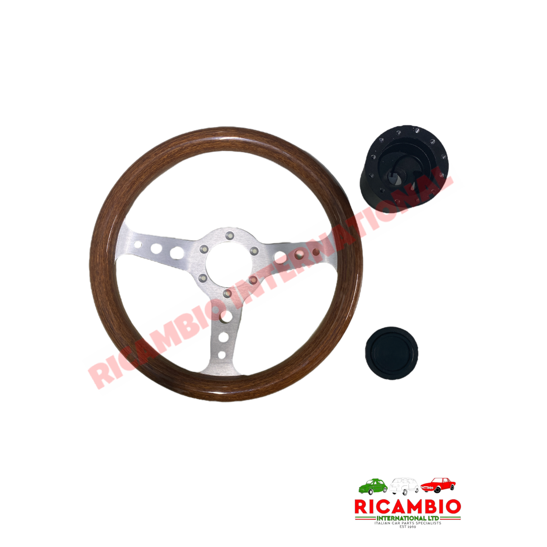 Wooden Steering Wheel Kit - Classic Fiat 500 126 - Steering