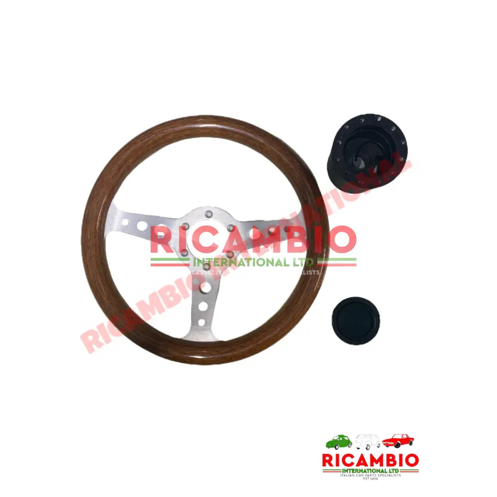 Wooden Steering Wheel Kit - Classic Fiat 500 126 - Steering