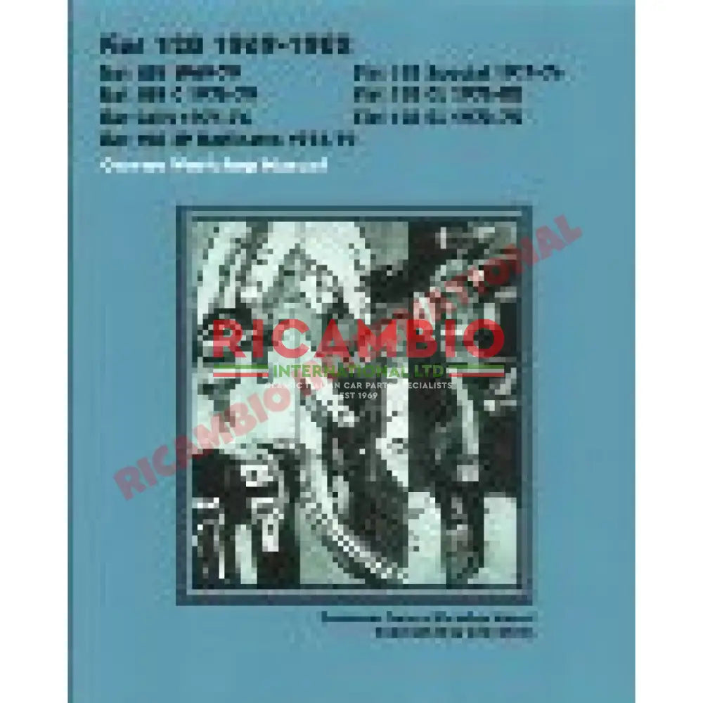 Workshop Manual - Fiat 128 - Books & Manuals