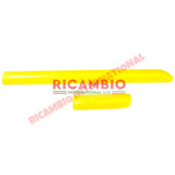 Yellow Dashboard Knee Pad Kit - Classic Fiat 500 F/L/R - Knee Pads - Console & Related Parts