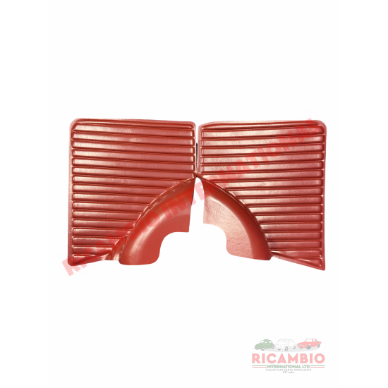 Bordeaux Red Inner Arch Panel Set - Classic Fiat 500