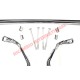 Chrome Bumper/Knudge Bar Overiders Kit (3 piece) & Fitting Kit - Classic Fiat 500