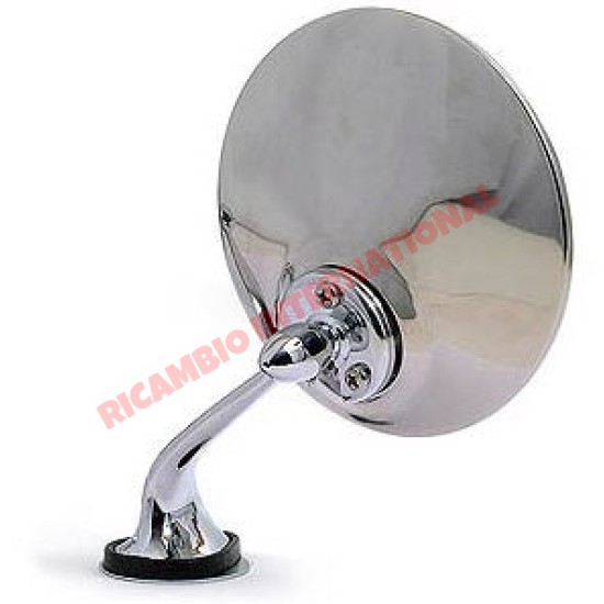 N/S Left Hand Chrome Mirror (Single Bolt-on) - Classic Fiat 500,600,850 plus many other models