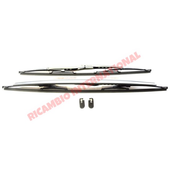 Front Wiper Blade Kit (with Spoiler) - Fiat Punto MK1