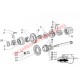 Caja de cambios Syncro Ring/Hub - Classic Fiat 500, 126