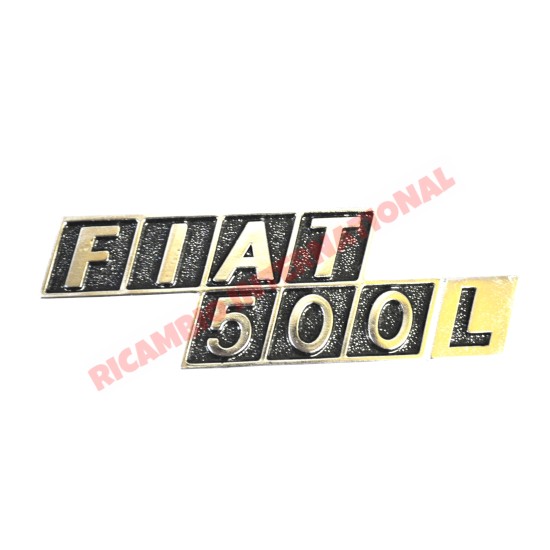 Placa trasera & clips (metal)-Fiat clásico 500