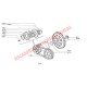 Dynamo generator polea hub & Key-Classic Fiat 500, 126