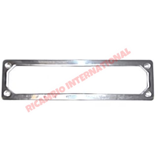 Front Number Plate Frame & Fittings (Chrome) - Classic Fiat 500, 126
