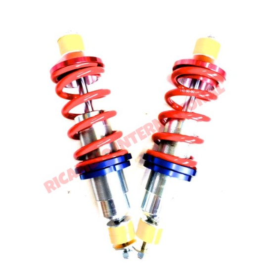 Rear Adjustable Coil Over Gas Shock Absorber Kit - Classic Fiat 500, 126