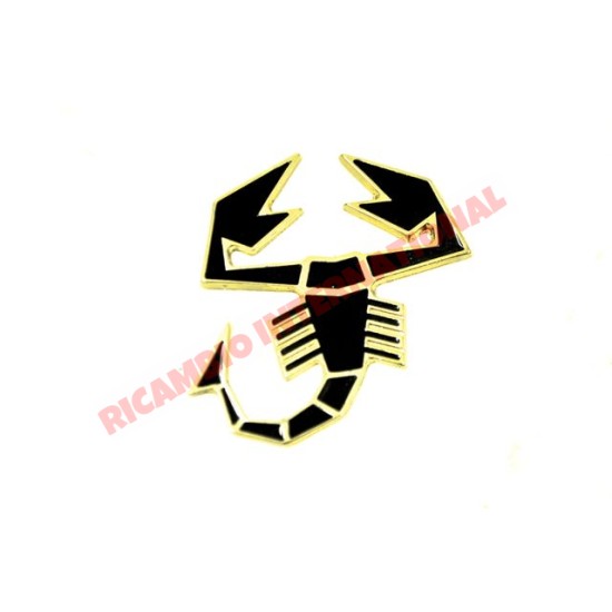 Black Abarth Scorpion Metal Badge