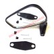 N/S (Left Hand) Black Plastic Mirror (TO CLEAR) - Classic Fiat 500,126,127,128