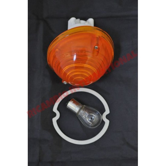 Front Indicator Lamp,Seal & Bulb (Amber) - Classic Fiat 500