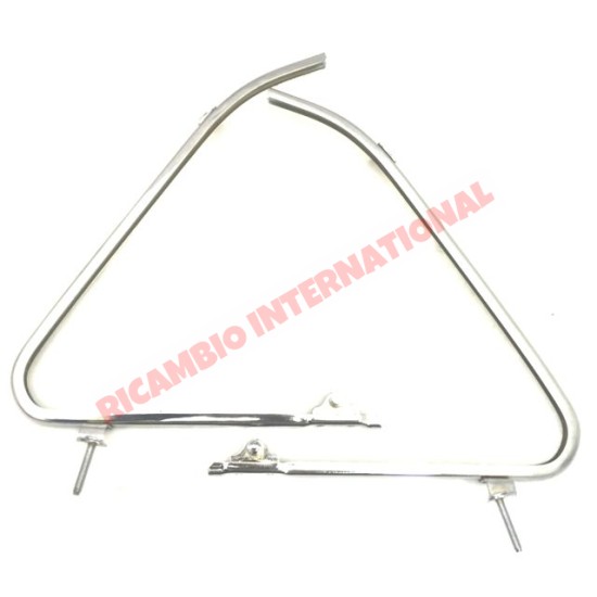 Chrome Quarter Light Frame Kit  - Classic Fiat 500 N