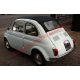 Black MOHAIR LONG Sunroof Cover  -  Classic Fiat 500