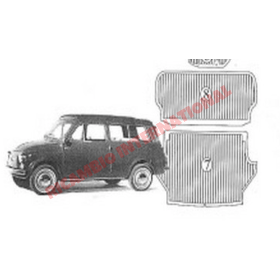 Tappetino in gomma per il bagaglio posteriore - Fiat 500 classica